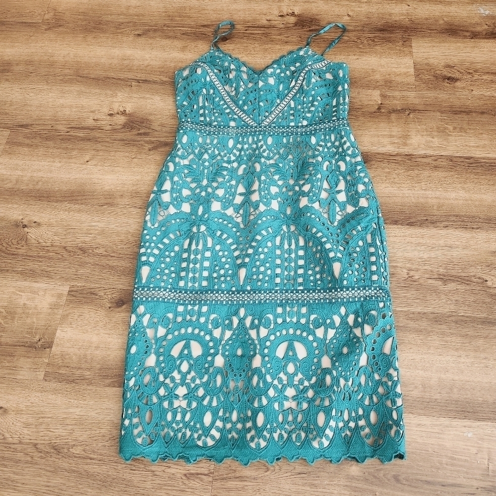 Adelyn Rae -MIMI LACE SHEATH SLIP DRESS - Picture 3 of 7